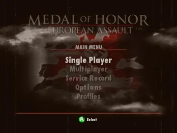 Medal of Honor European Assault (USA) screen shot title